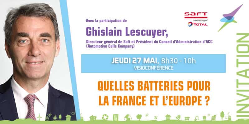 invitation 27 mai 2021 - Ghislain Lescuyer, Directeur général de Saft