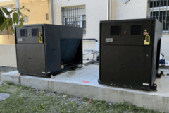 Rénovation en altitude : la gendarmerie de Briançon passe à la PAC hybride