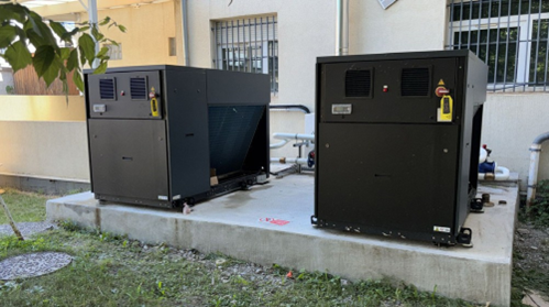 Rénovation en altitude : la gendarmerie de Briançon passe à la PAC hybride