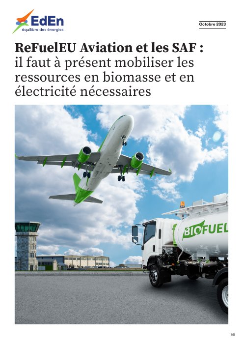 ReFuelEU Aviation et les carburants d’aviation durables (2023)