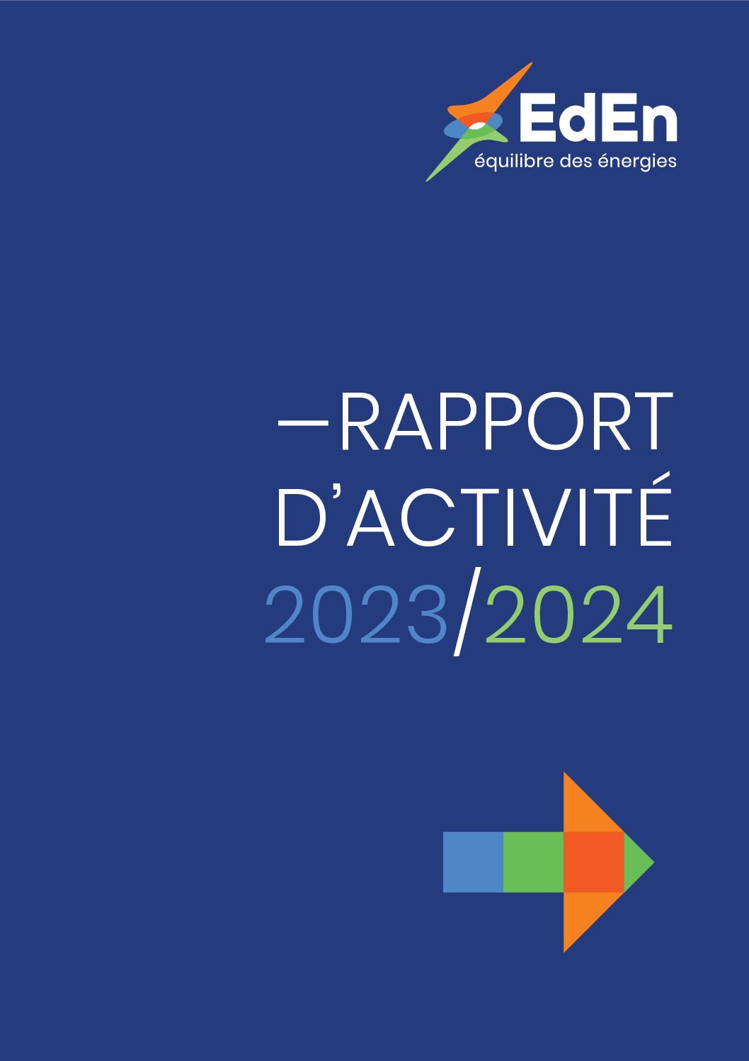 Couverture du rapport d’activité 2023