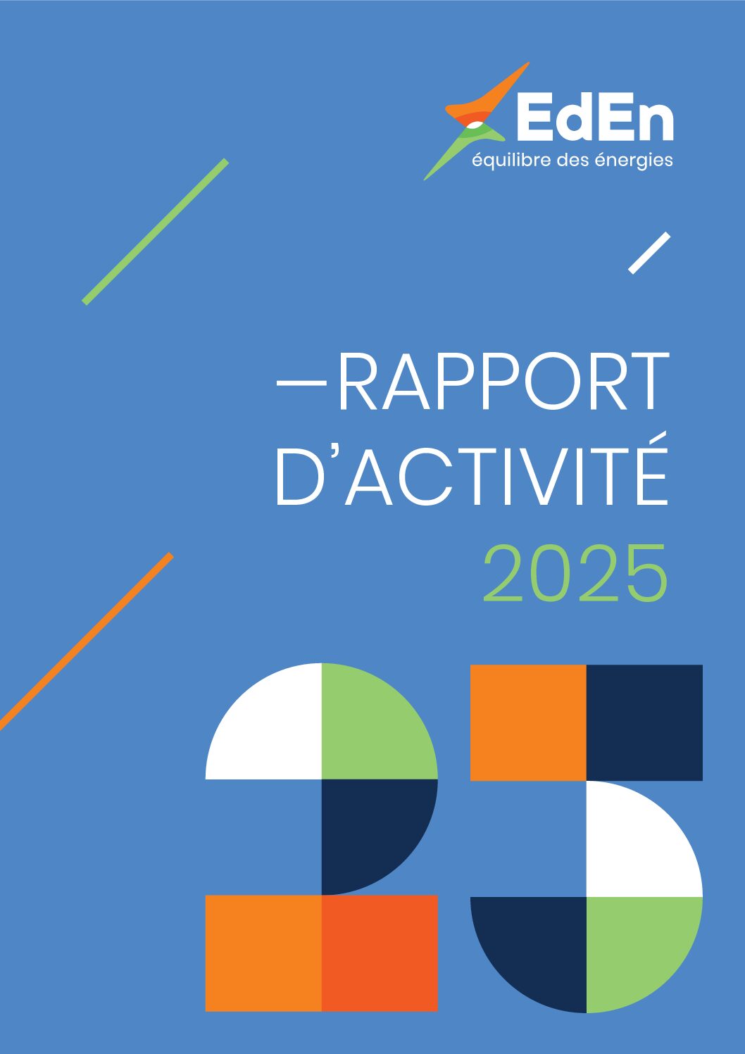 Couverture du rapport d’activité 2025