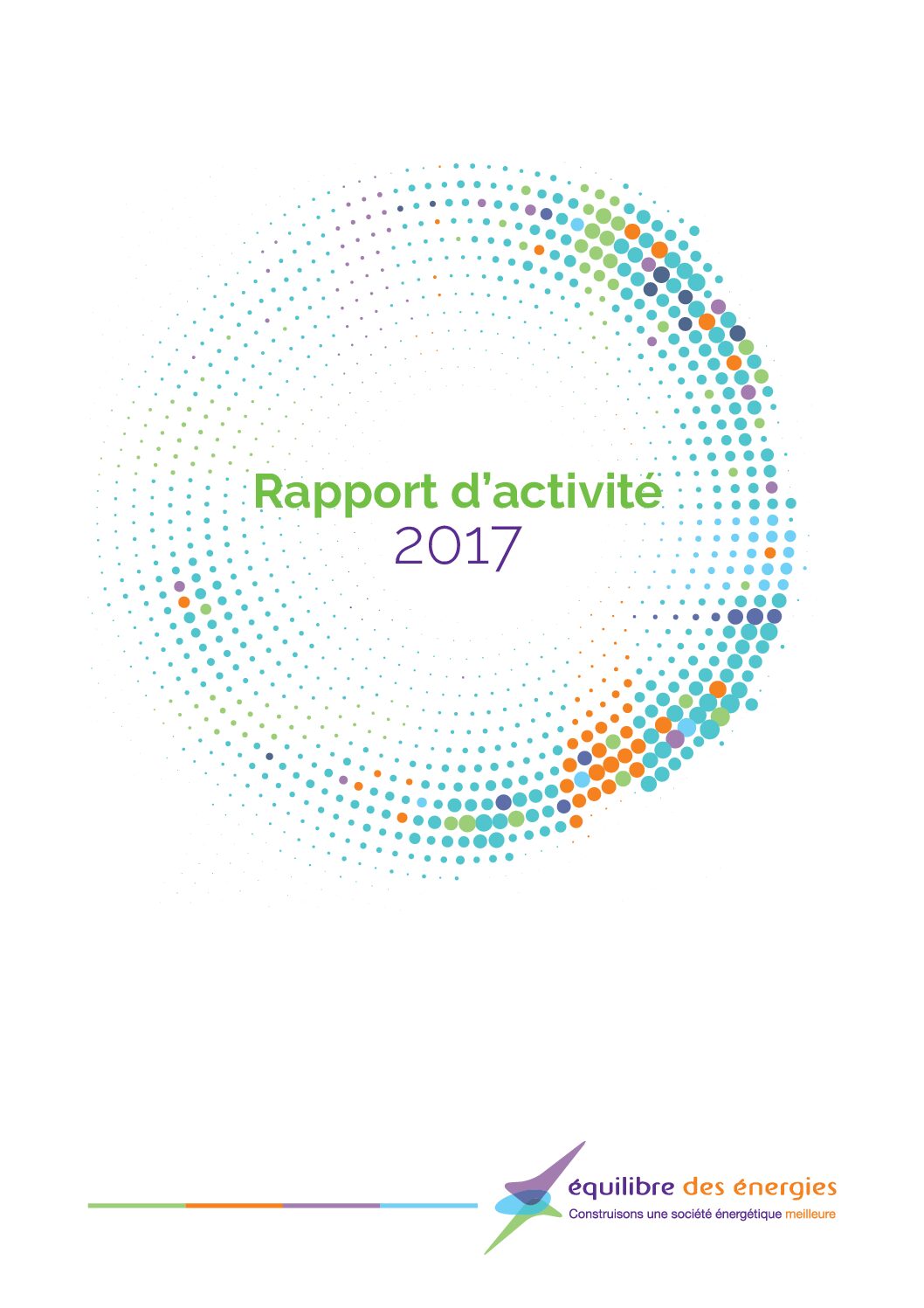 Couverture du rapport d’activité 2017