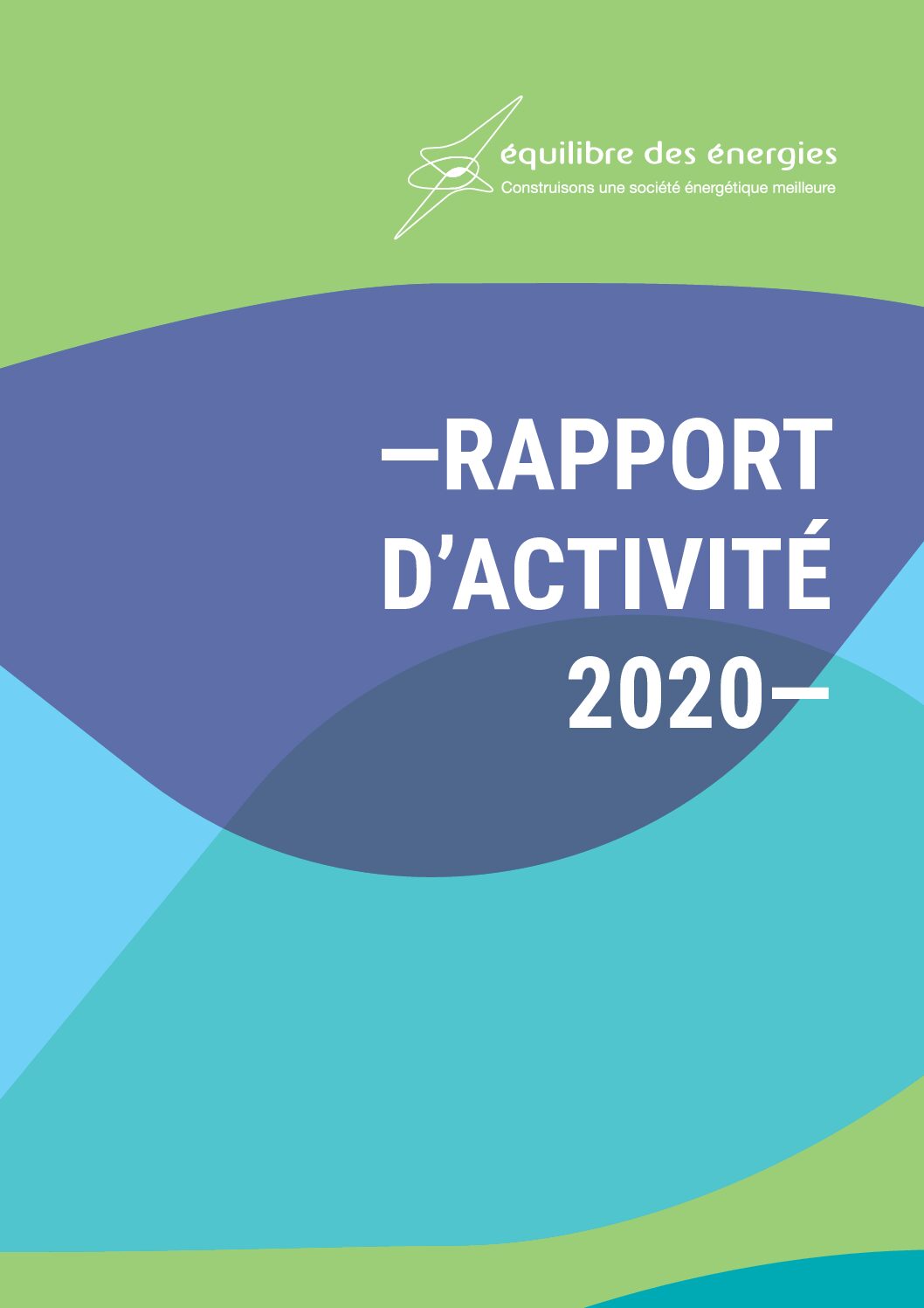 Couverture du rapport d’activité 2020